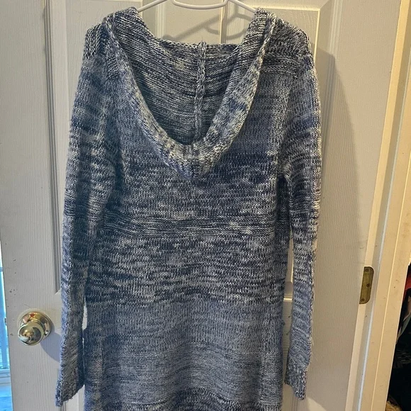 Blue Knit Women's Sweater - Picture 4 of 5